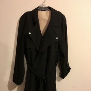Crepe Trench Coat